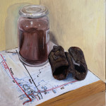 'Railway still life', 2019, oil on board, A3