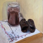 'Railway still life', 2019, oil on board, A3