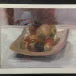 'Fruit Bowl', oil on board, 2016