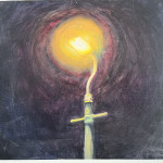 Street Light, 2014, oil on canvas, 15.75" x 11.75"